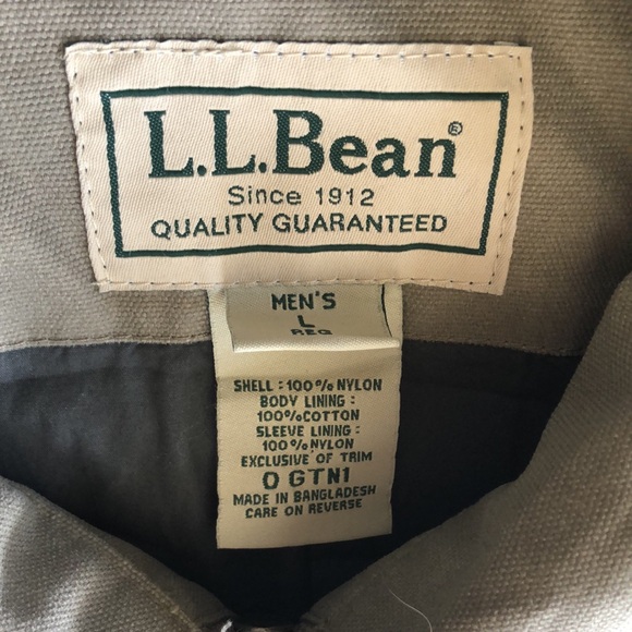 LL Bean Canvas Zip Jacket - Picture 8 of 11